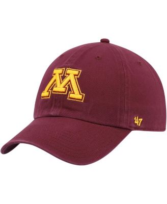 Мужская регулируемая кепка '47 Maroon Minnesota Golden Gophers Wordmark Clean Up Hat