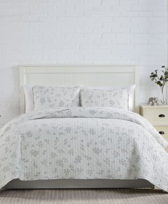 Southshore Fine Linens Sweet Florals Quilt Set 3-Pc. Set, Twin/Twin XL