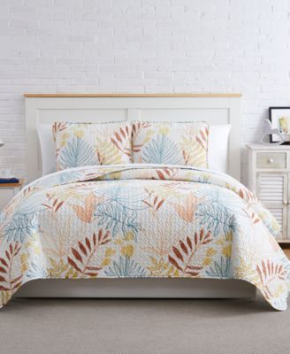 Southshore Fine Linens Tropic Leaf 3-Pc. Quilt Set, Twin/Twin XL
