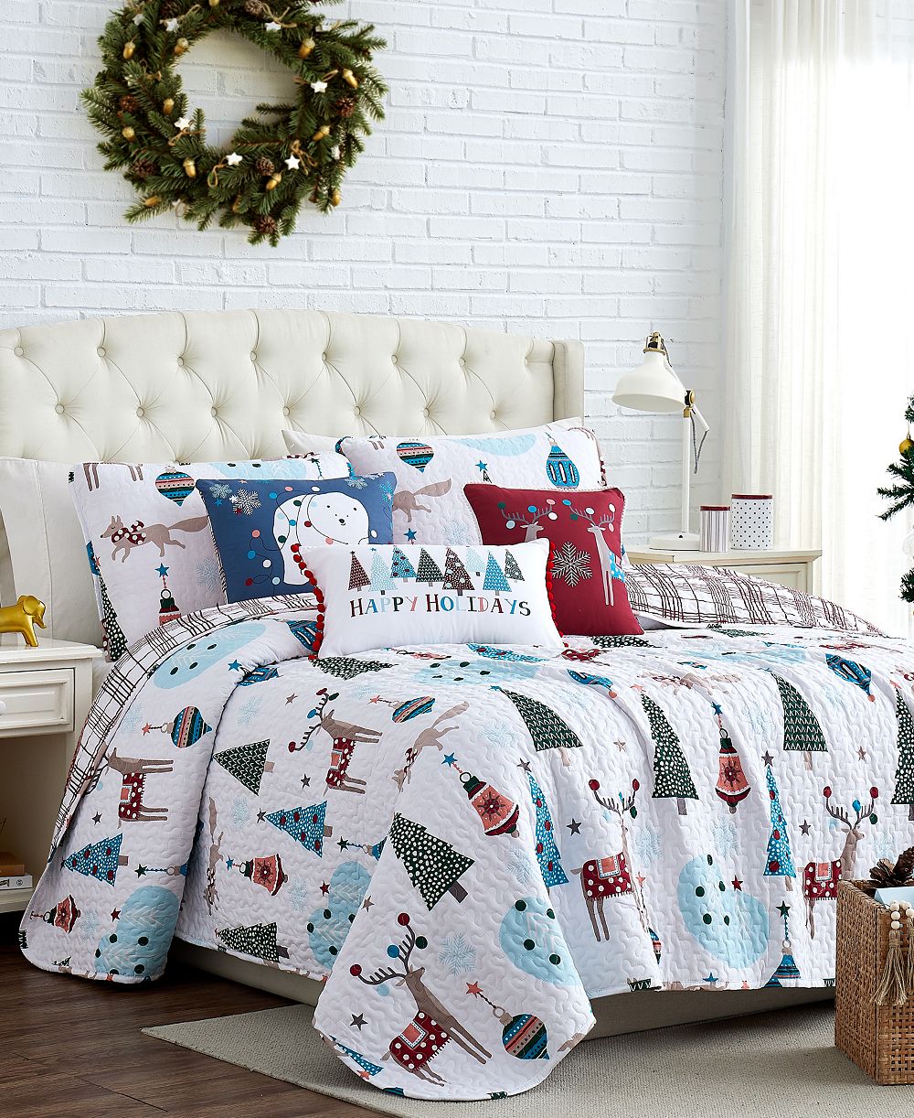 Комплект из 6 стеганых покрывал Southshore Fine Linens Winter Wonderland Oversized, King/California King