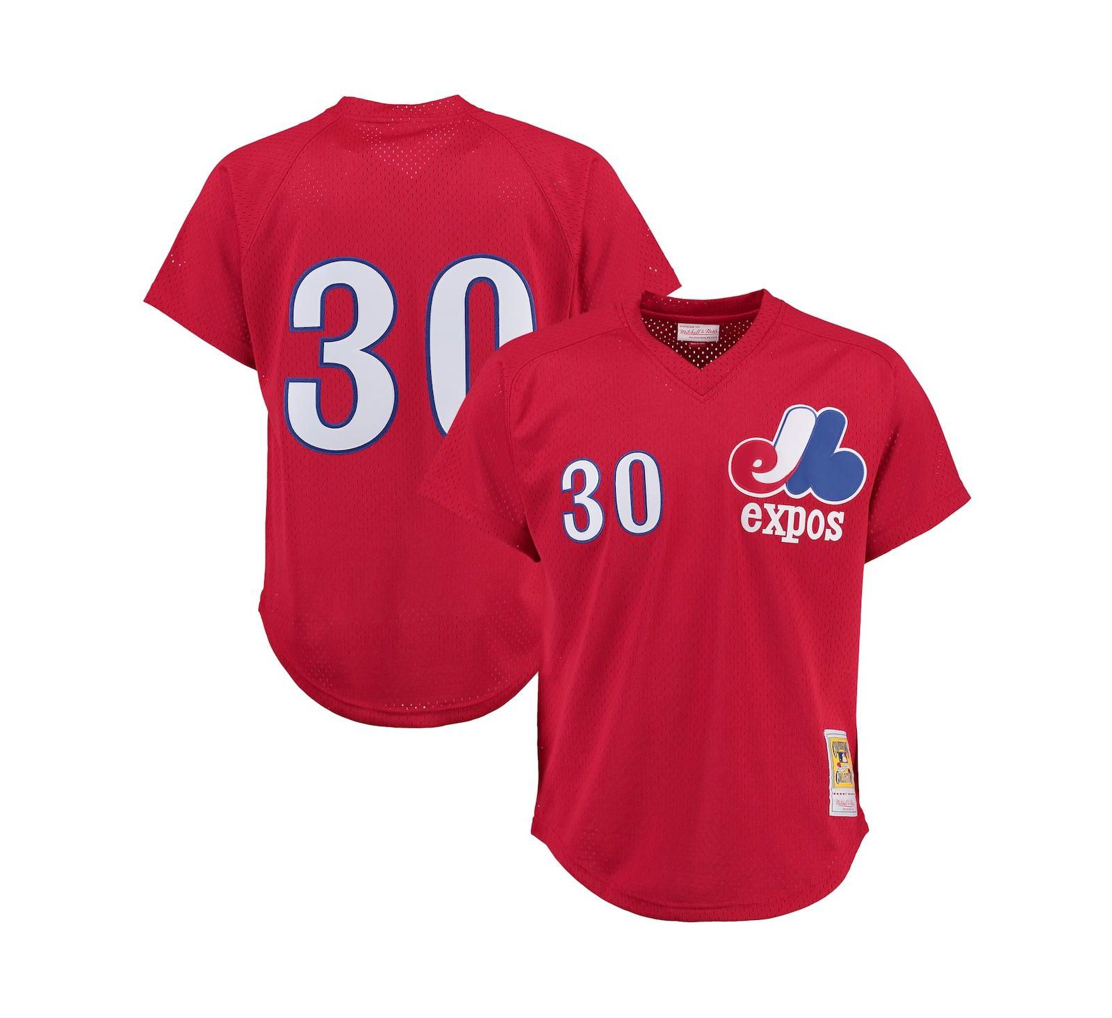 Мужская джерси Mitchell & Ness Tim Raines Montreal Expos Batting Practice - Red