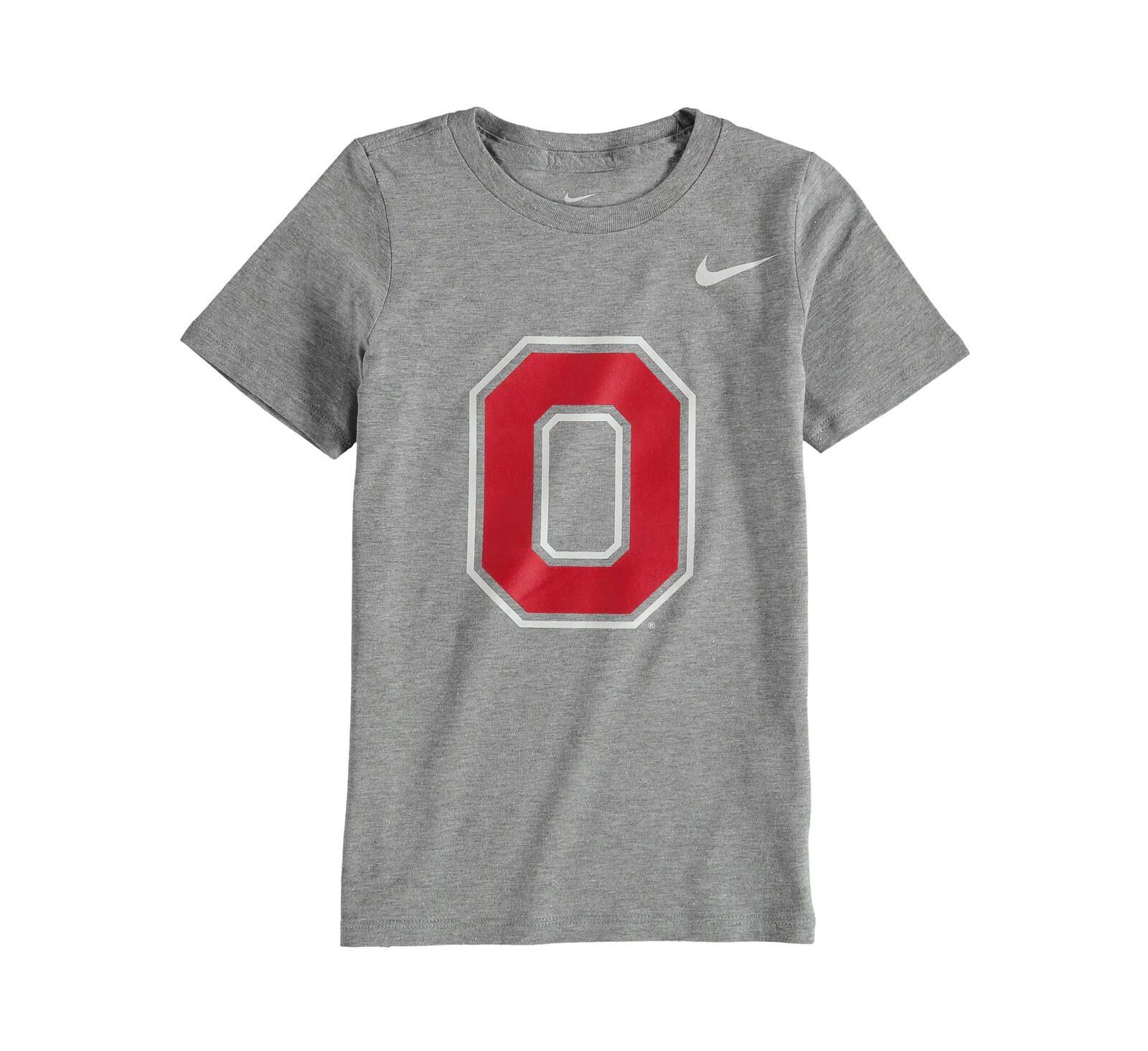 Nike футболка Nike Charcoal Ohio State Buckeyes для мальчиков и девочек