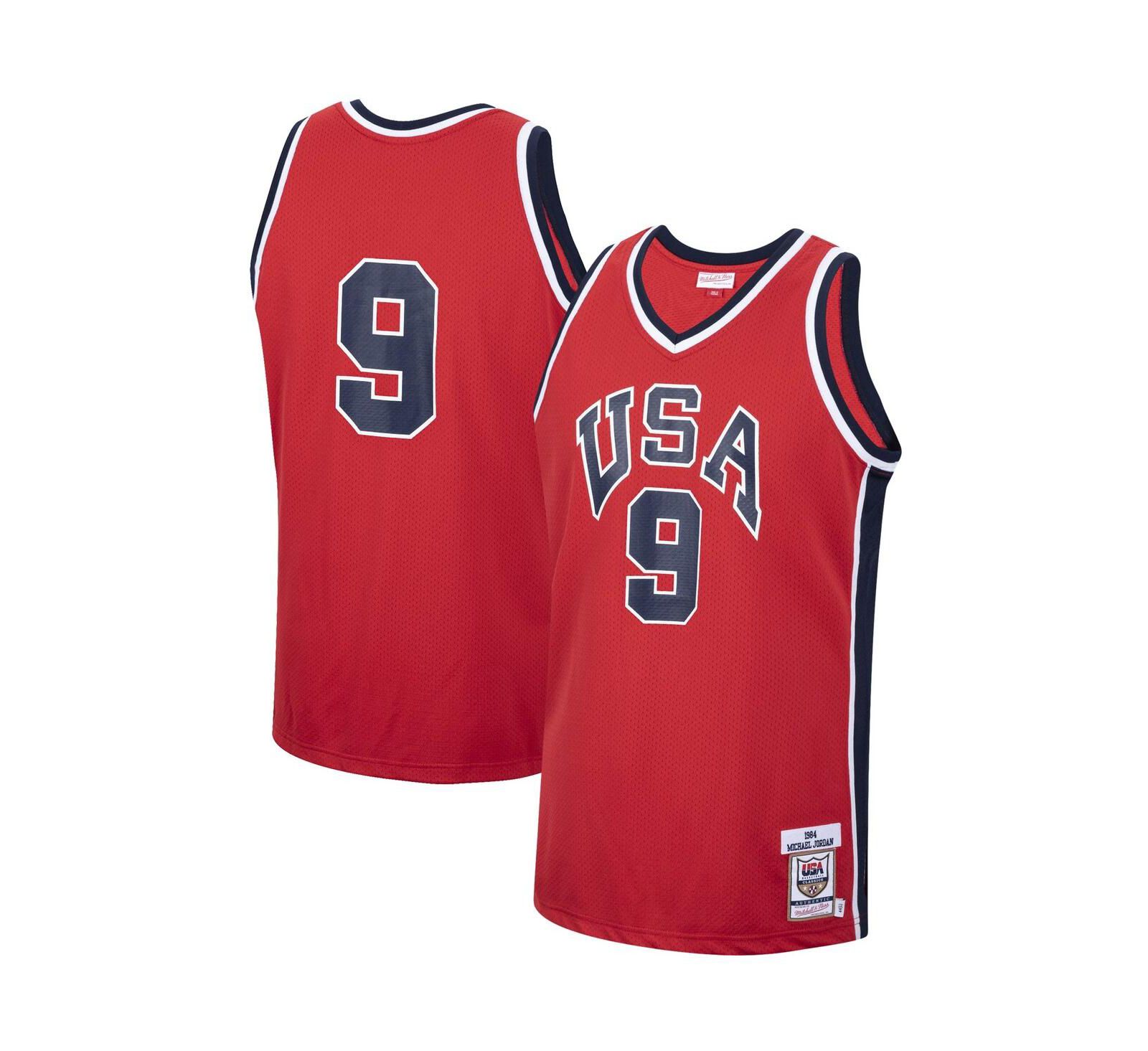 Мужская джерси Mitchell & Ness Michael Jordan USA Basketball