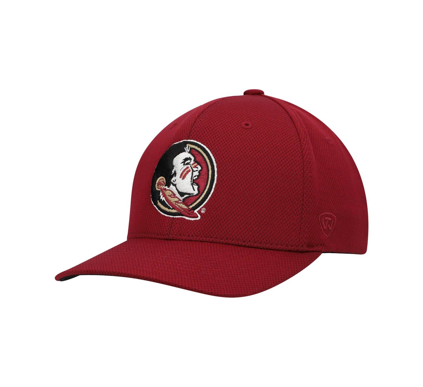Men's Top of The World Garnet Florida State Seminoles Reflex Logo Flex Hat