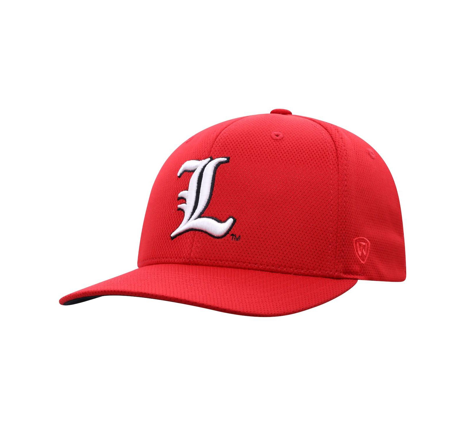 Top of the World Мужская кепка Flex с логотипом Red Louisville Cardinals