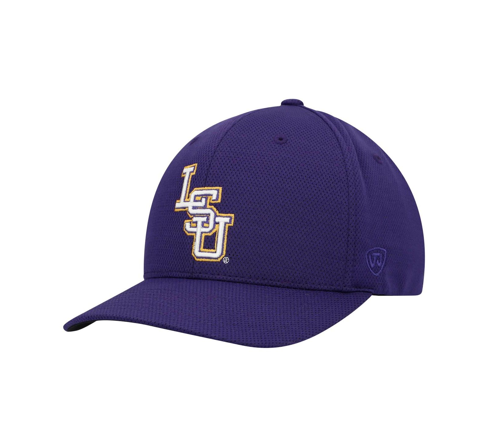Мужская кепка Top of the World Purple Lsu Tigers Reflex Logo Flex
