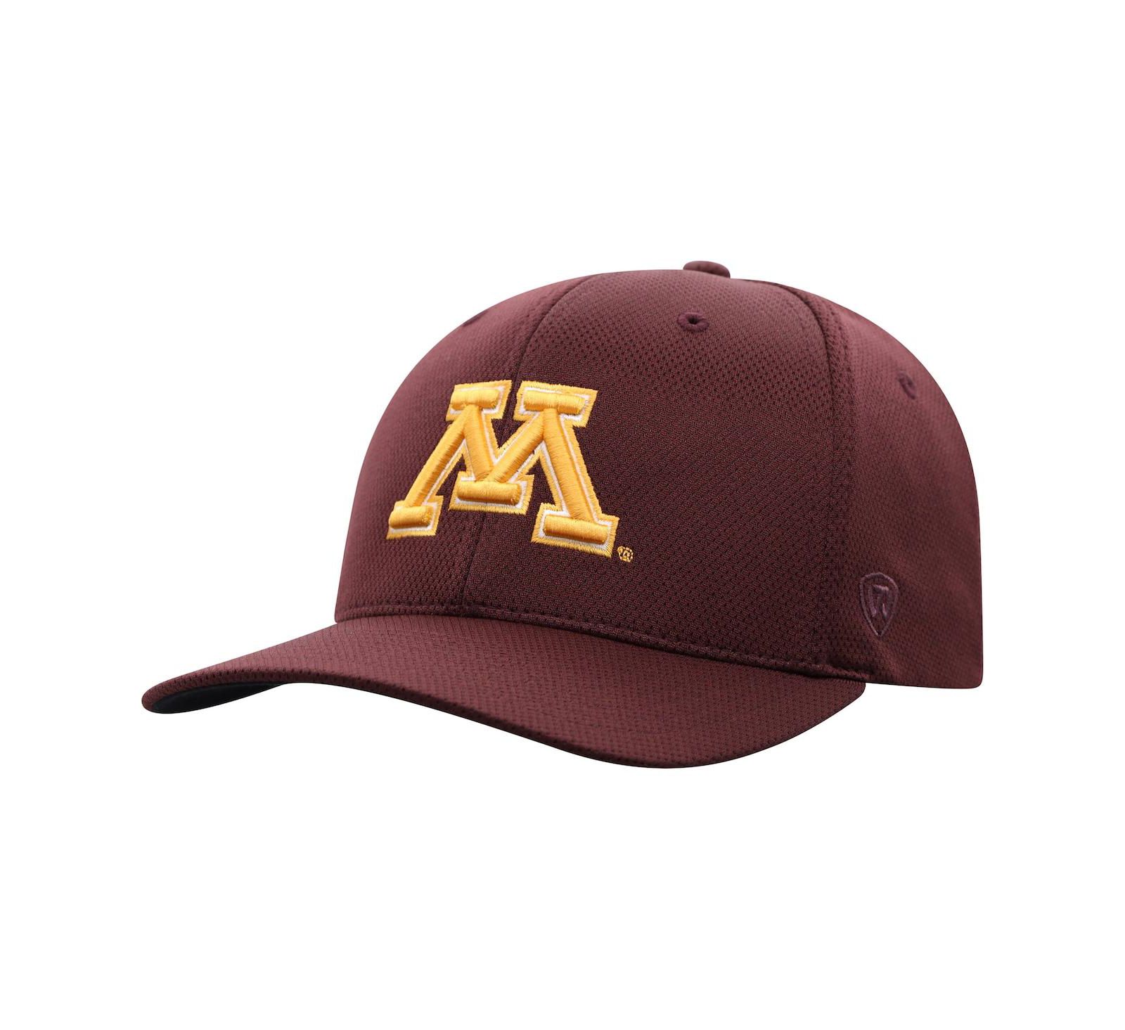 Мужская кепка Top of the World Maroon Minnesota Golden Gophers Reflex Logo Flex
