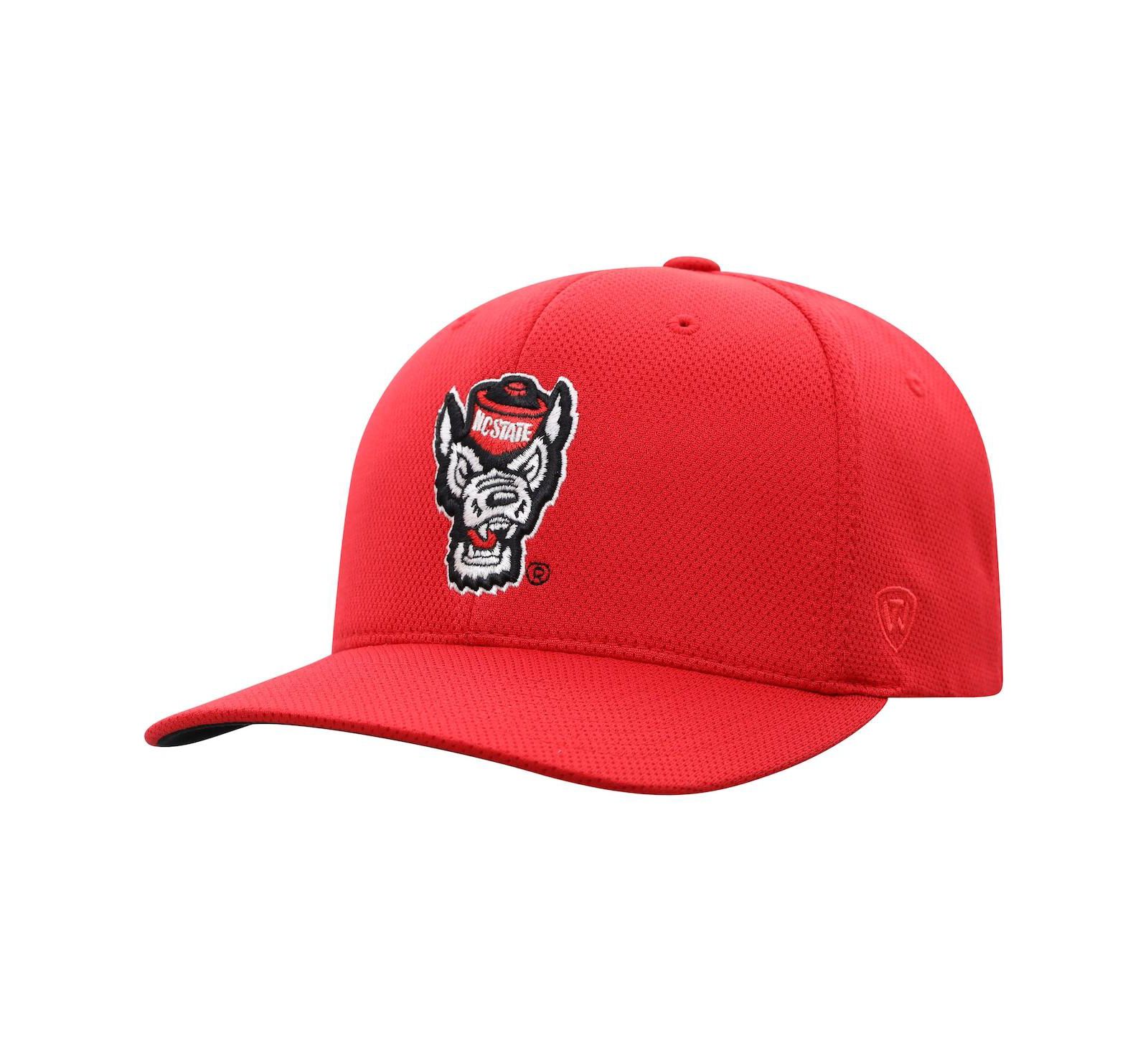 Мужская кепка Top of the World Red Nc State Wolfpack Reflex Logo Flex Hat