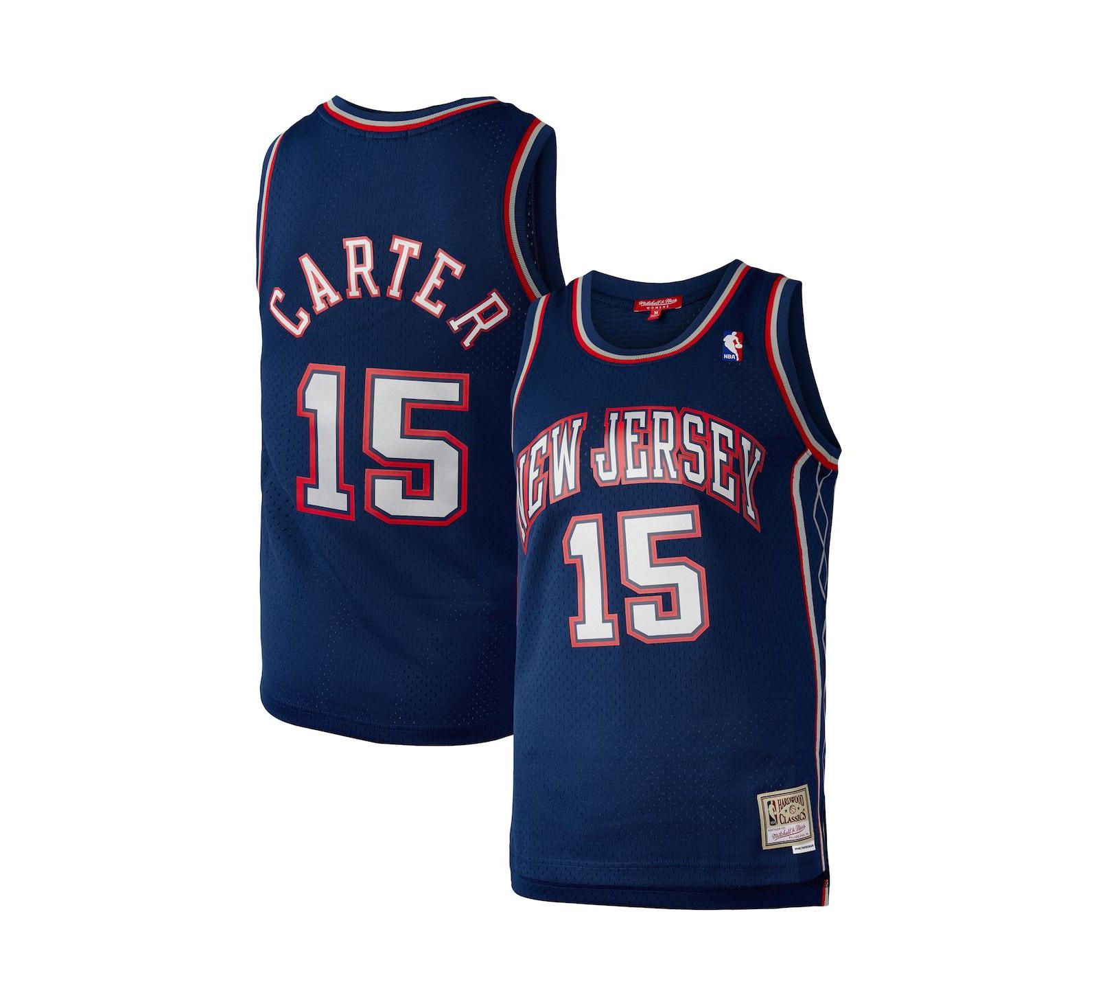 Женская джерси Mitchell & Ness Vince Carter Navy New Jersey Nets Hardwood Classics 2006 Swingman