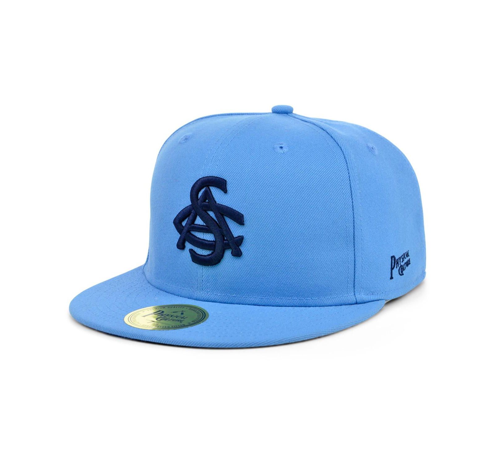 Мужская бейсболка Physical Culture Light Blue Smart Set Athletic Club of Brooklyn Black Fives