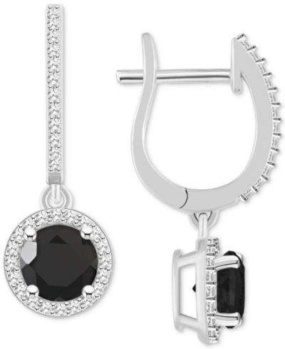 Серьги-подвески с жемчугом и бриллиантами в серебре