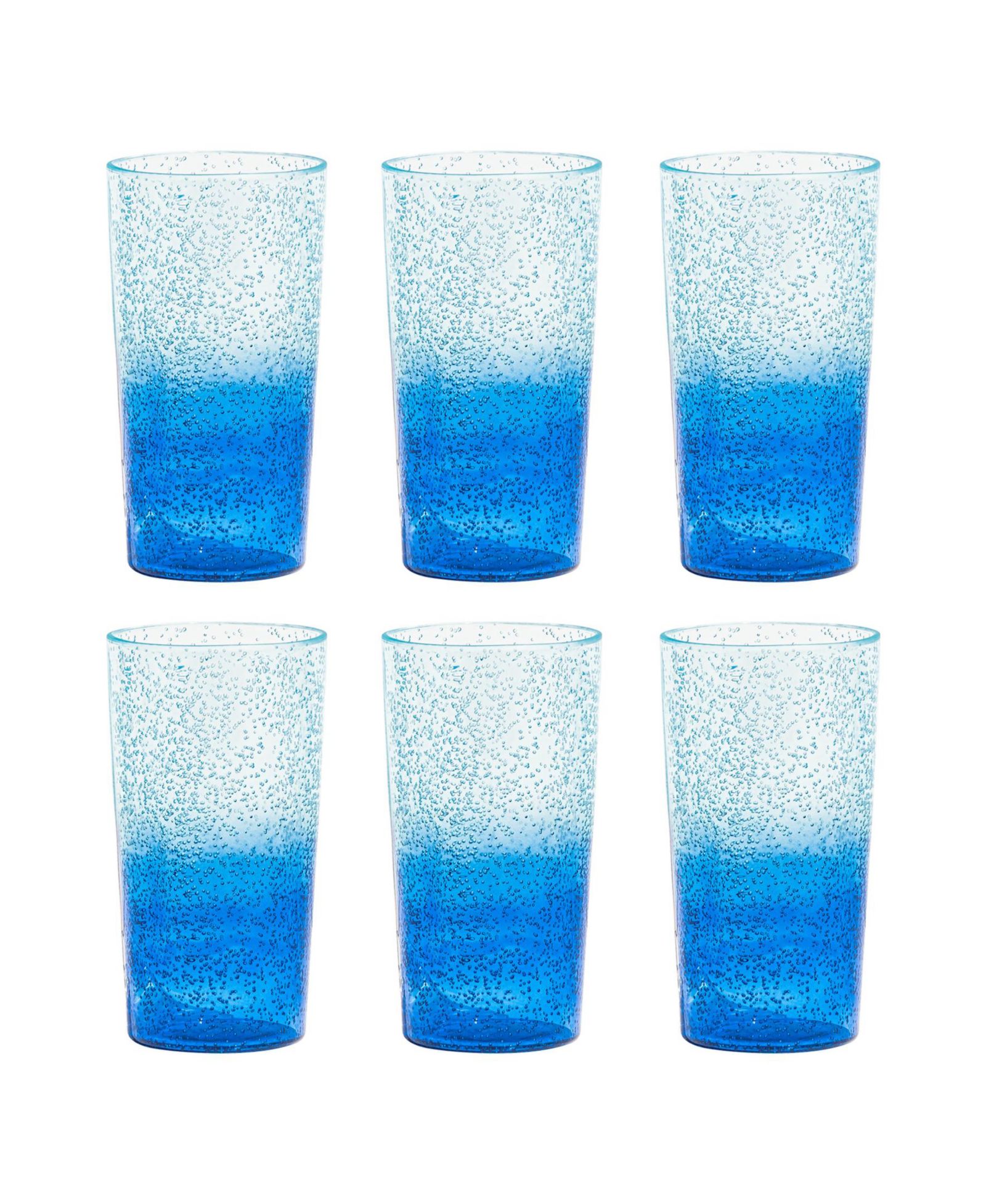 Abode Homewares Oceanic Ombre Jumbo Premium Acrylic Glasses, Set of 6