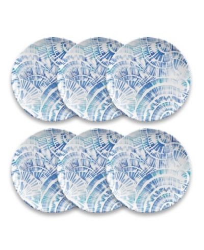 Набор из 6 сервировочных тарелок Abode Homewares Coastal Scallops, 8.5"