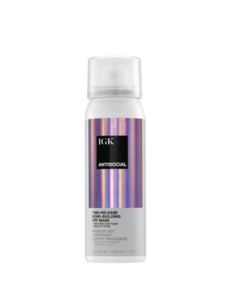 Ночная восстанавливающая сухая маска для волос IGK Hair Antisocial Overnight Bond-Building Dry Hair Mask, дорожный формат