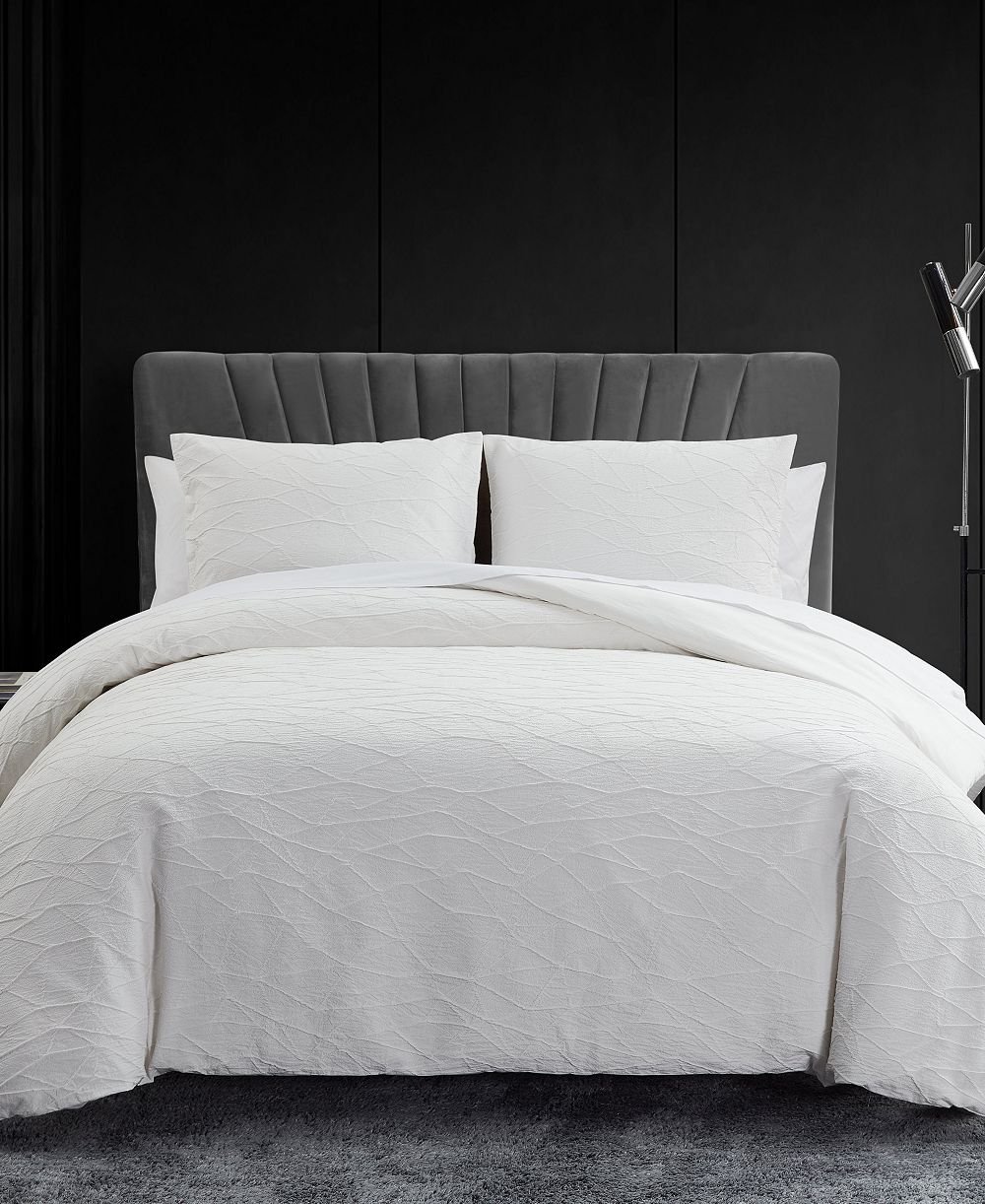 Vera Wang Abstract Crinkle комплект из 3 пододеяльников, Queen