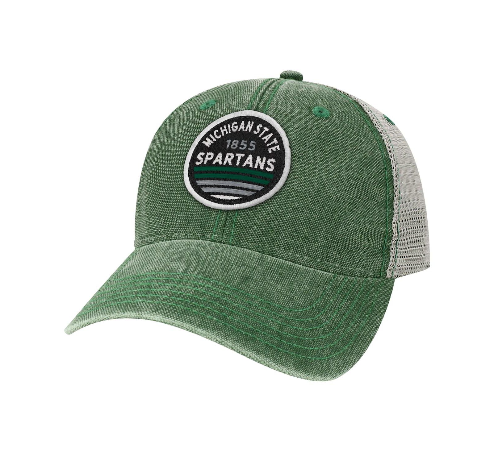 Мужская кепка-тракер Legacy Athletic Michigan State Spartans Sunset Dashboard Green