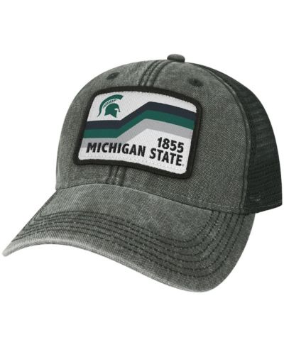 Мужская кепка Legacy Athletic Michigan State Spartans Sun & Bars Trucker Snapback, черная