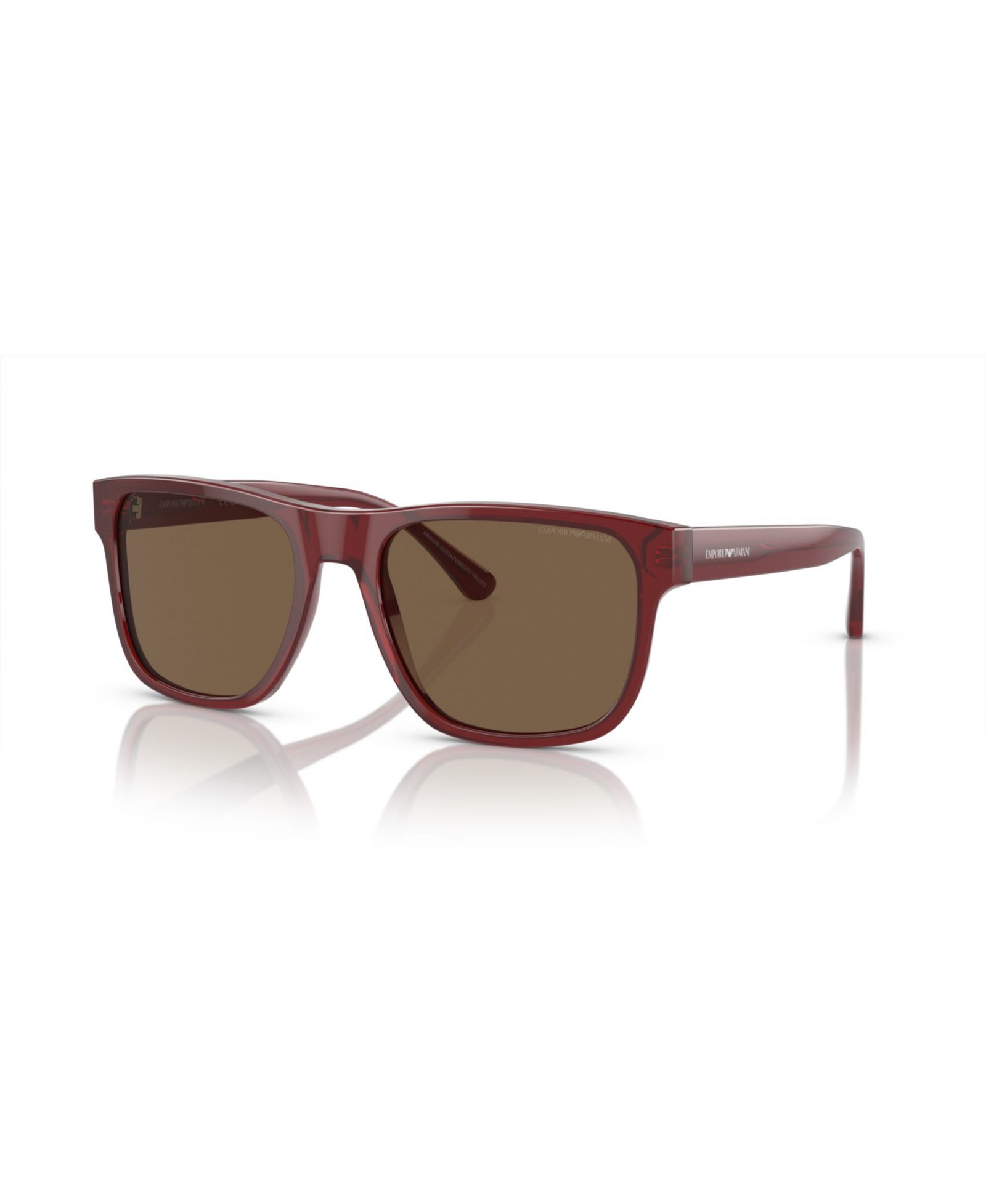 Emporio Armani Men's Rectangle Sunglasses, EA4163