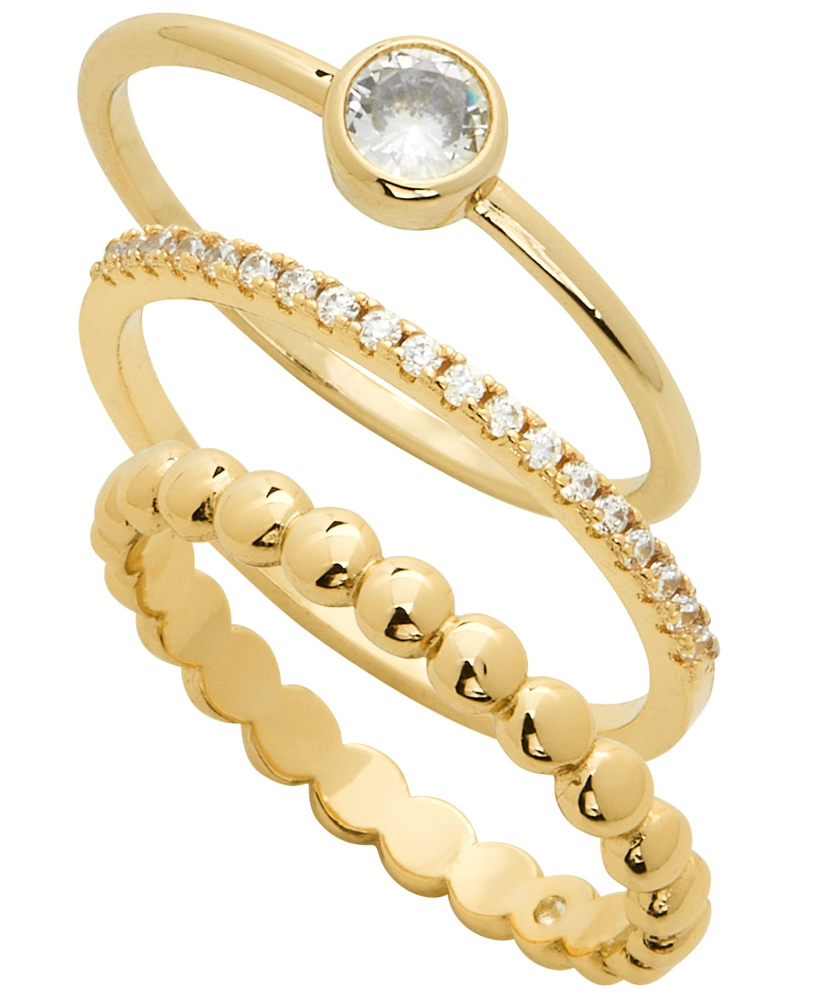And Now This Women's 3-Piece Ring Set