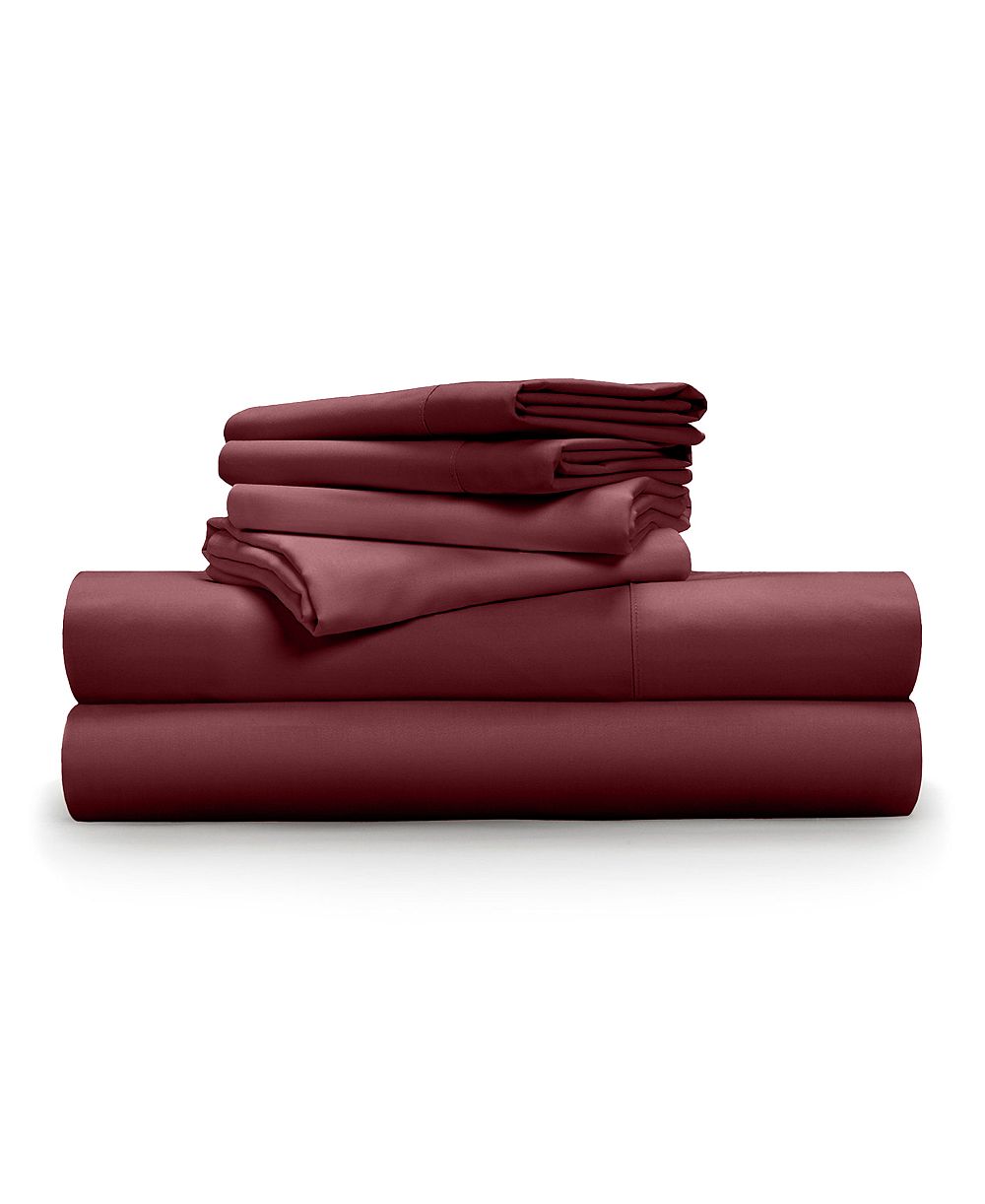 Pillow Gal Luxe Soft & Smooth Lyocell 6-Piece Sheet Set, California King