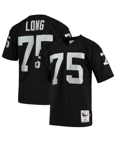 Мужская джерси Mitchell & Ness Howie Long Black Las Vegas Raiders 1983 Authentic Throwback Retired Player
