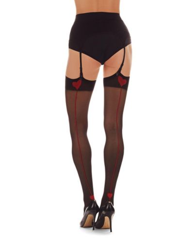 Женские чулки MeMoi Women's Heart Backseam