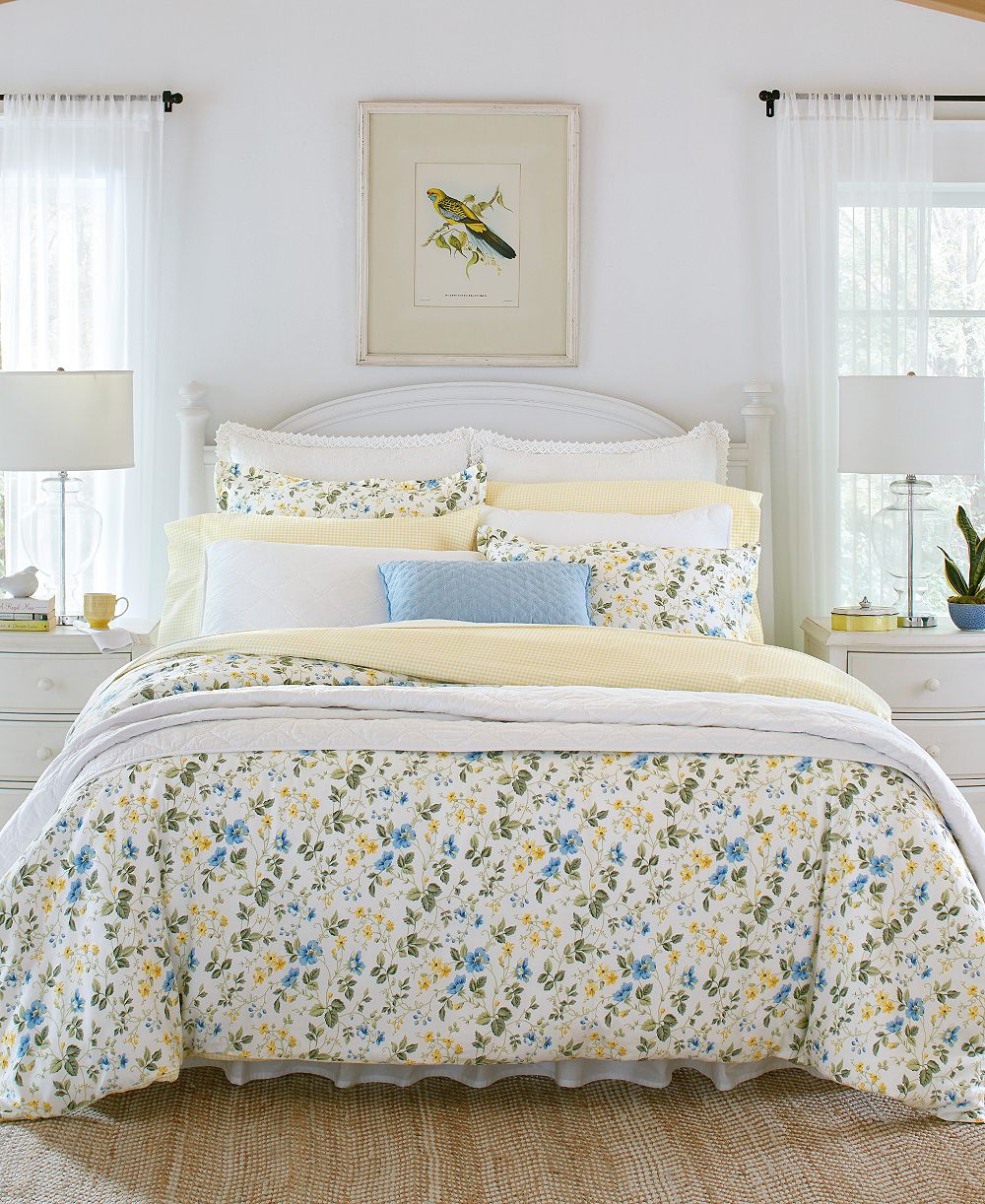 Laura Ashley Набор пододеяльников Meadow Floral 2-Pc., Twin