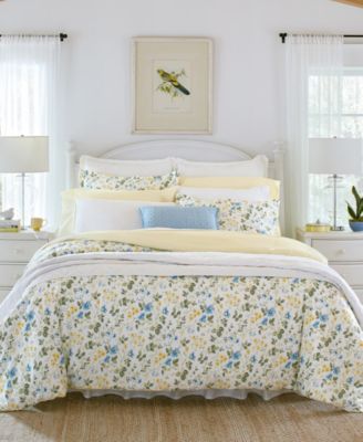 Laura Ashley Meadow Floral 3-Pc. Duvet Cover Set, Full/Queen