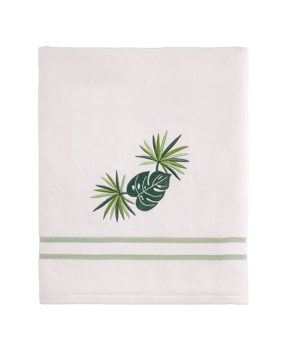 Банное полотенце Avanti Viva Palm Embroidered Cotton 27" x 50"