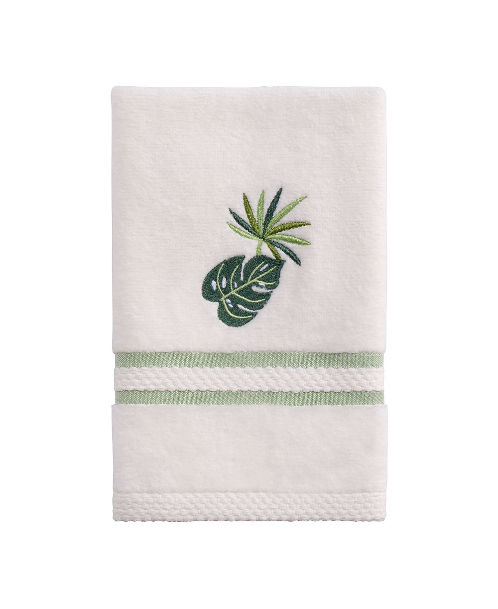 Хлопковое полотенце Avanti Viva Palm Embroidered, 11" x 18"