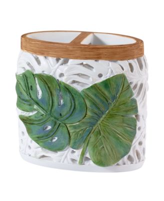 Держатель для зубной щетки Avanti Viva Palm Leaf Cut-Out Resin