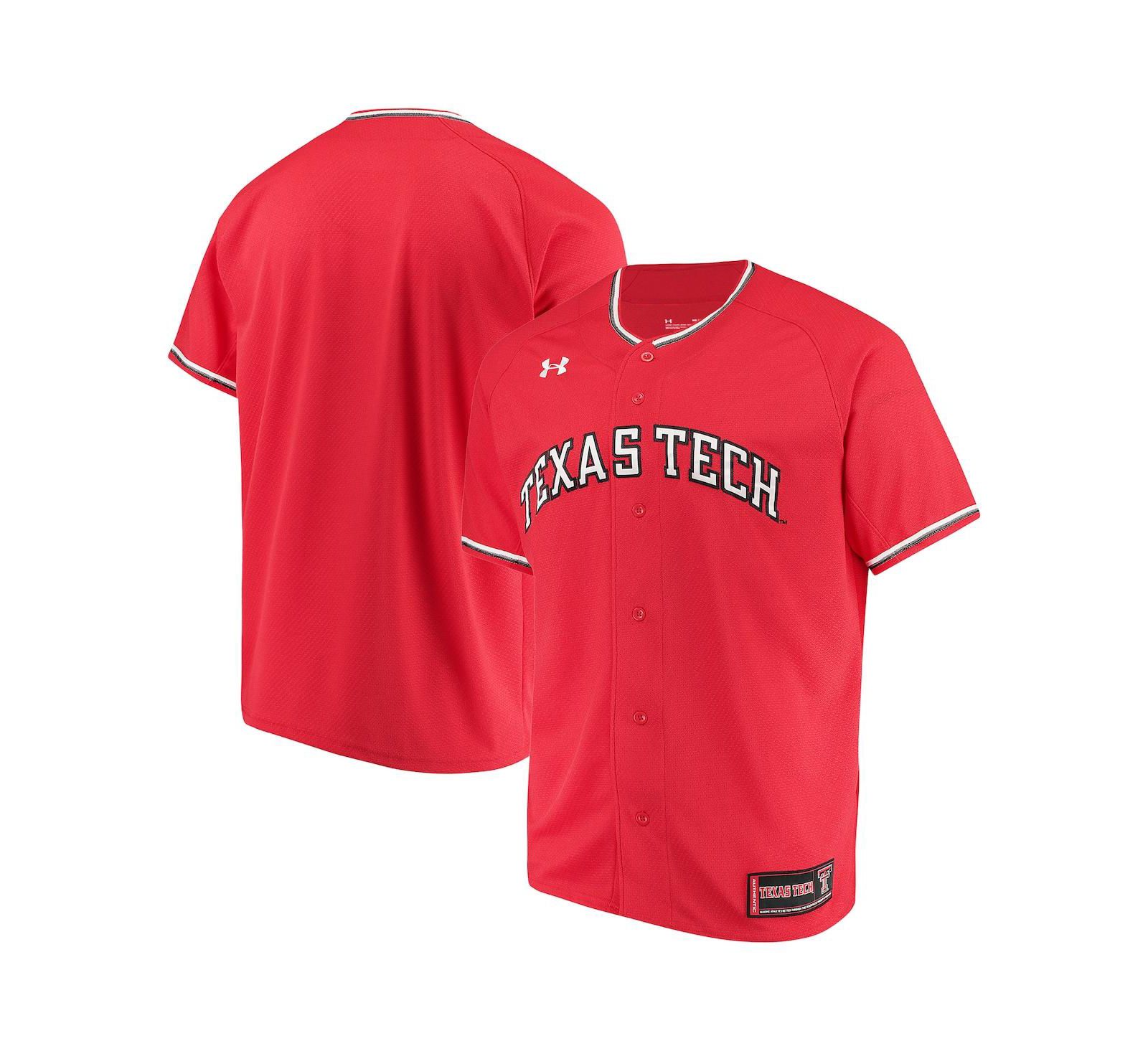 Мужская джерси Under Armour Texas Tech Red Raiders Performance Replica Baseball