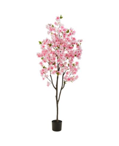 Nearly Natural Cherry Blossom Artificial Tree, 6'