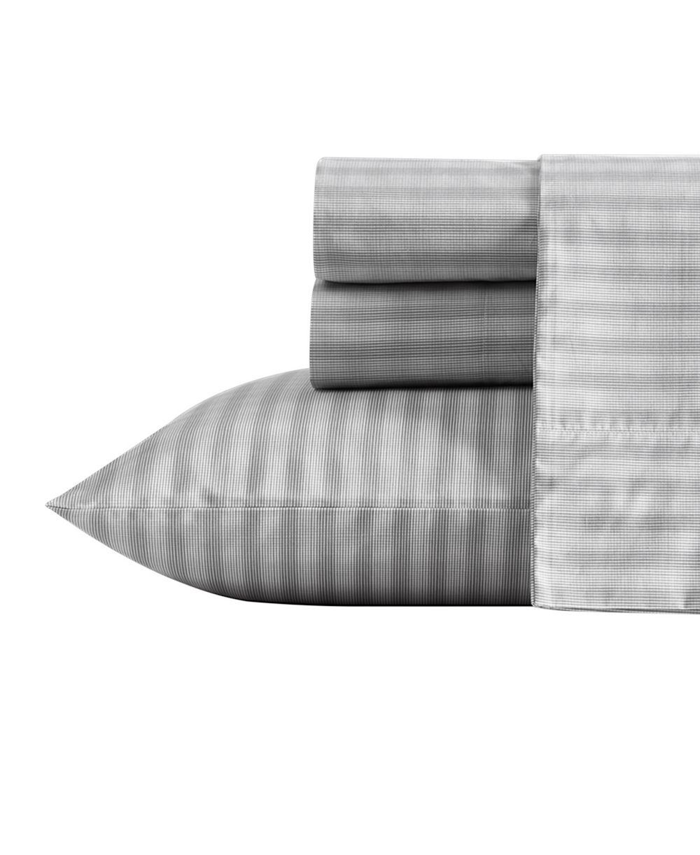 Nautica Michael Plaid Cotton Percale 4-Piece Sheet Set, Full