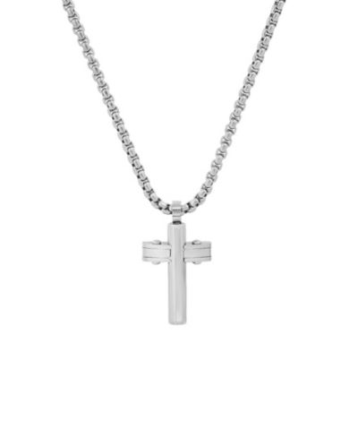Мужской кулон из нержавеющей стали STEELTIME Cross Pendant