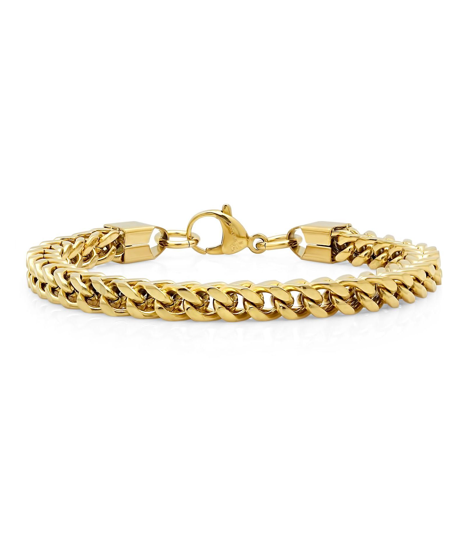 STEELTIME Мужской браслет из нержавеющей стали с напылением 18k Gold