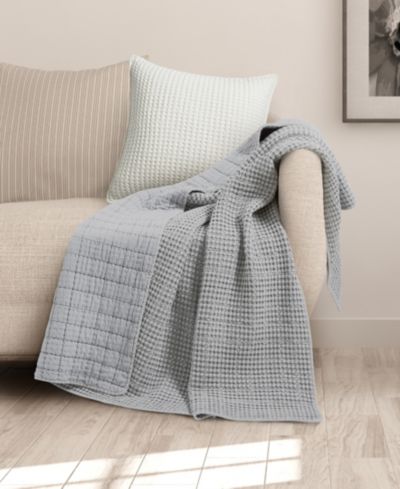 Levtex Home Mills Waffle Stitched Quilted Throw, 60" x 50"