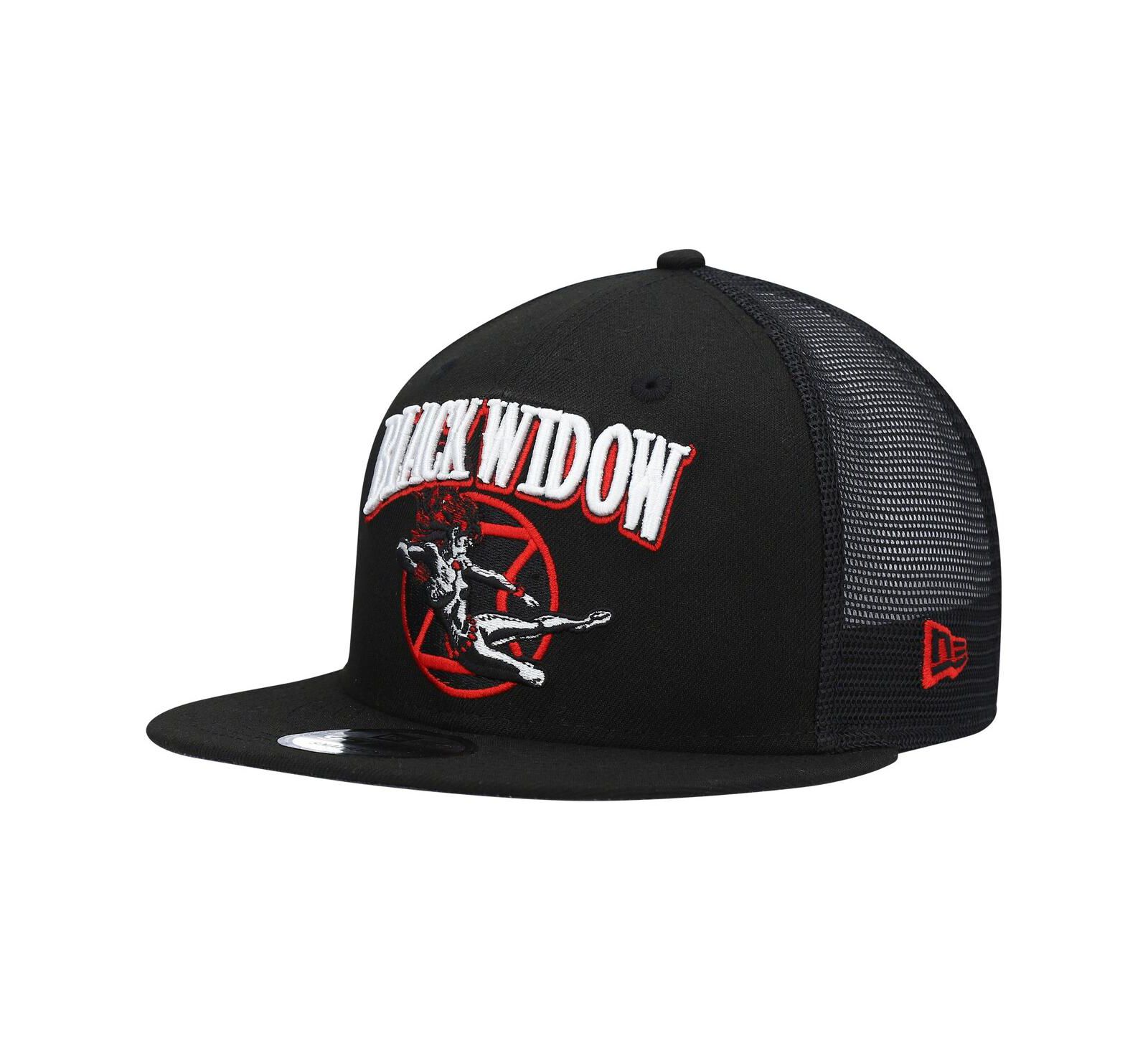 Men's Black New Era Black Widow Retro Meshback 9FIFTY Snapback Hat