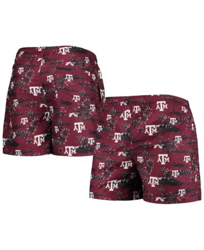 FOCO Мужские плавательные шорты Texas A&M Aggies Island Palm, бордовые