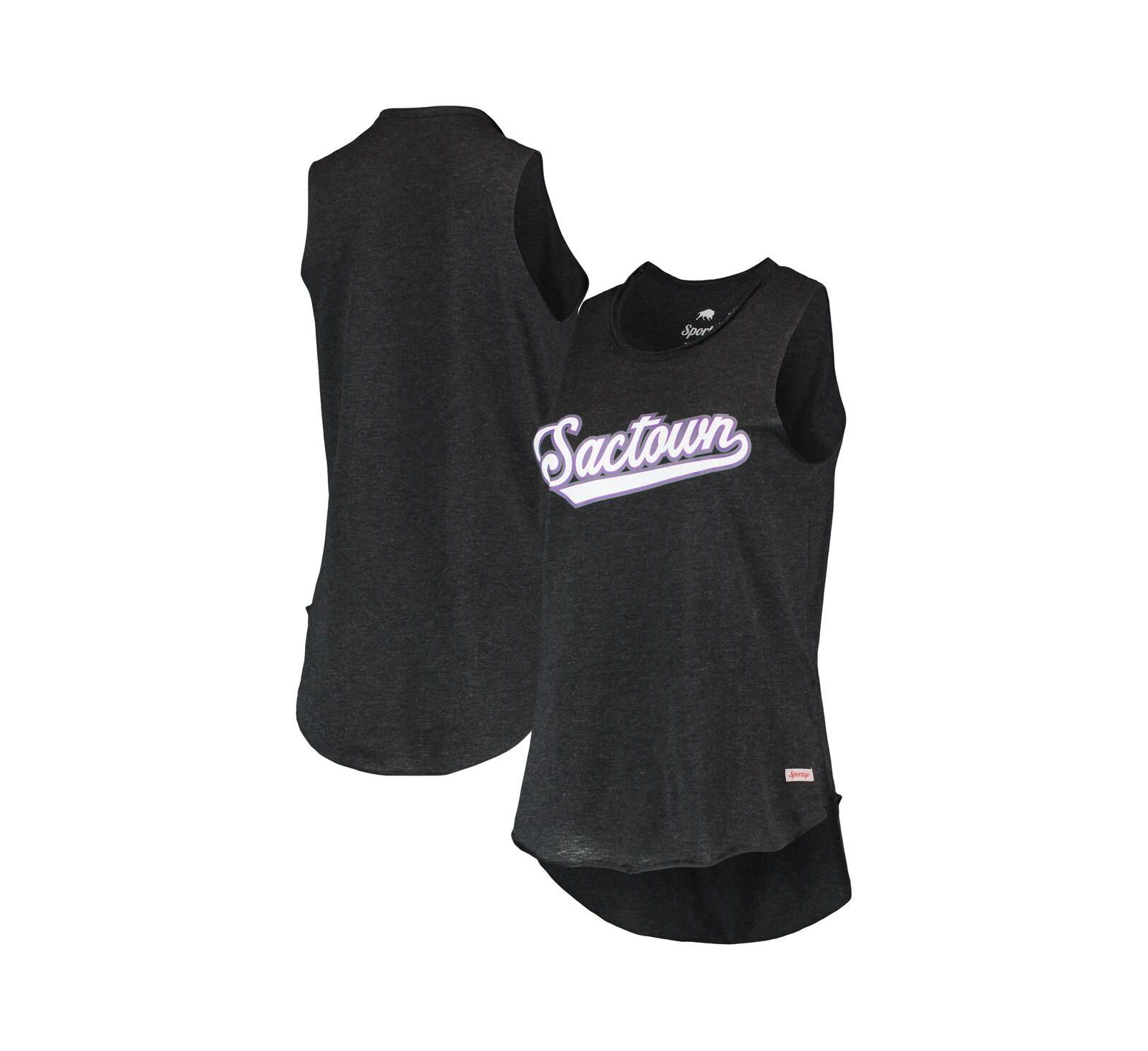 Женский трикотажный топ Sportiqe Black Sacramento Kings Sactown Janie