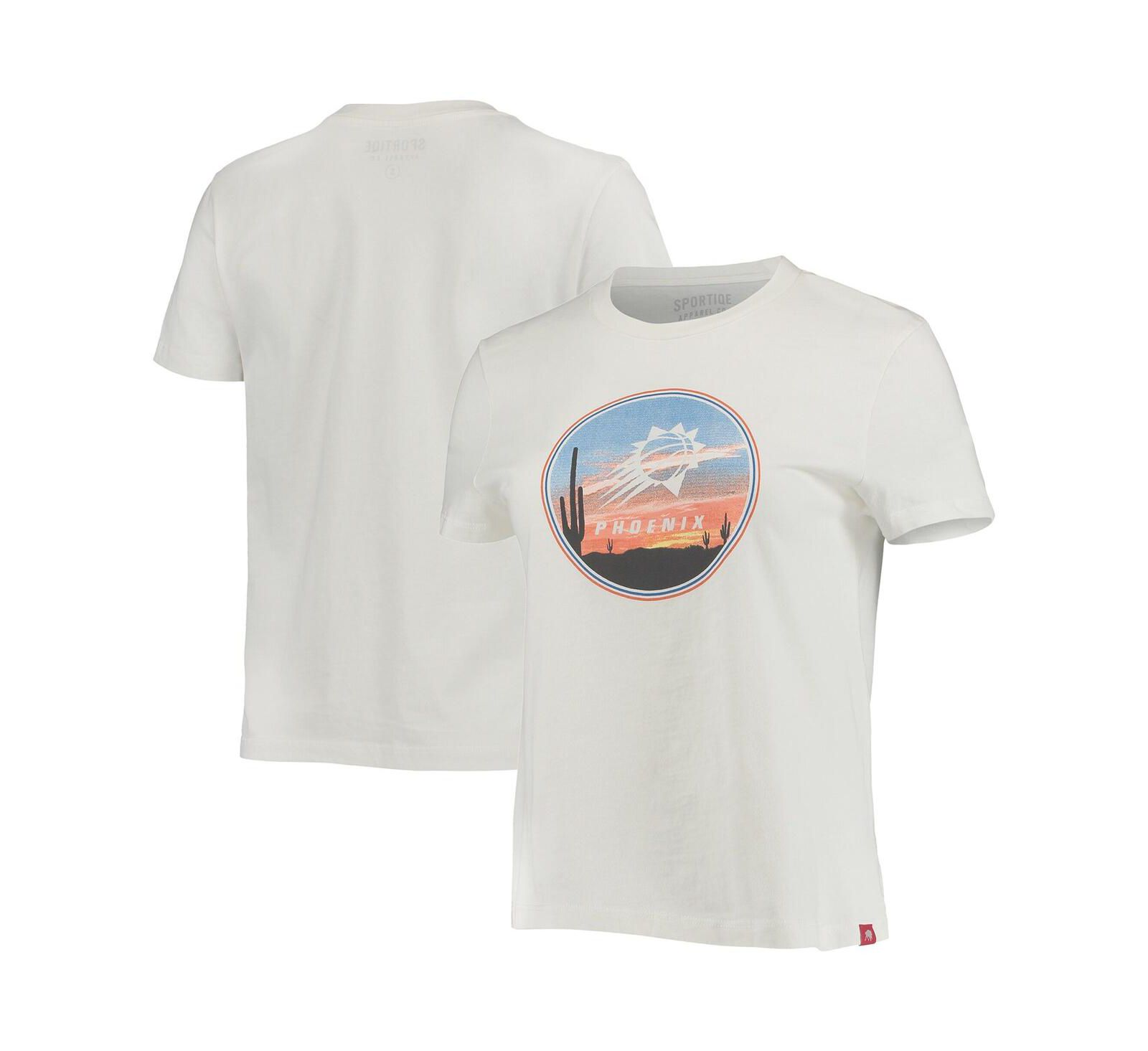 Женская футболка Sportiqe White Phoenix Suns Arcadia