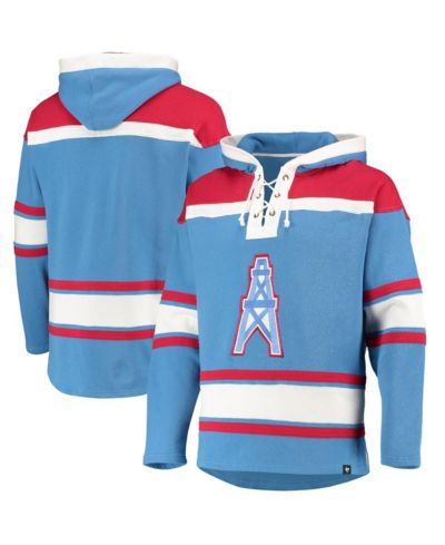 Мужское худи '47 Houston Oilers Lacer V-Neck светло-голубого цвета