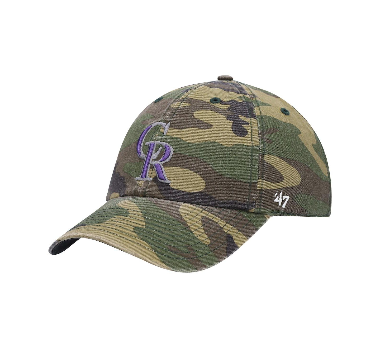 Мужская кепка '47 Camo Colorado Rockies Team Clean Up Adjustable Hat