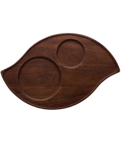 Сервировочный поднос Noritake Kona Wood Wave 16.75"