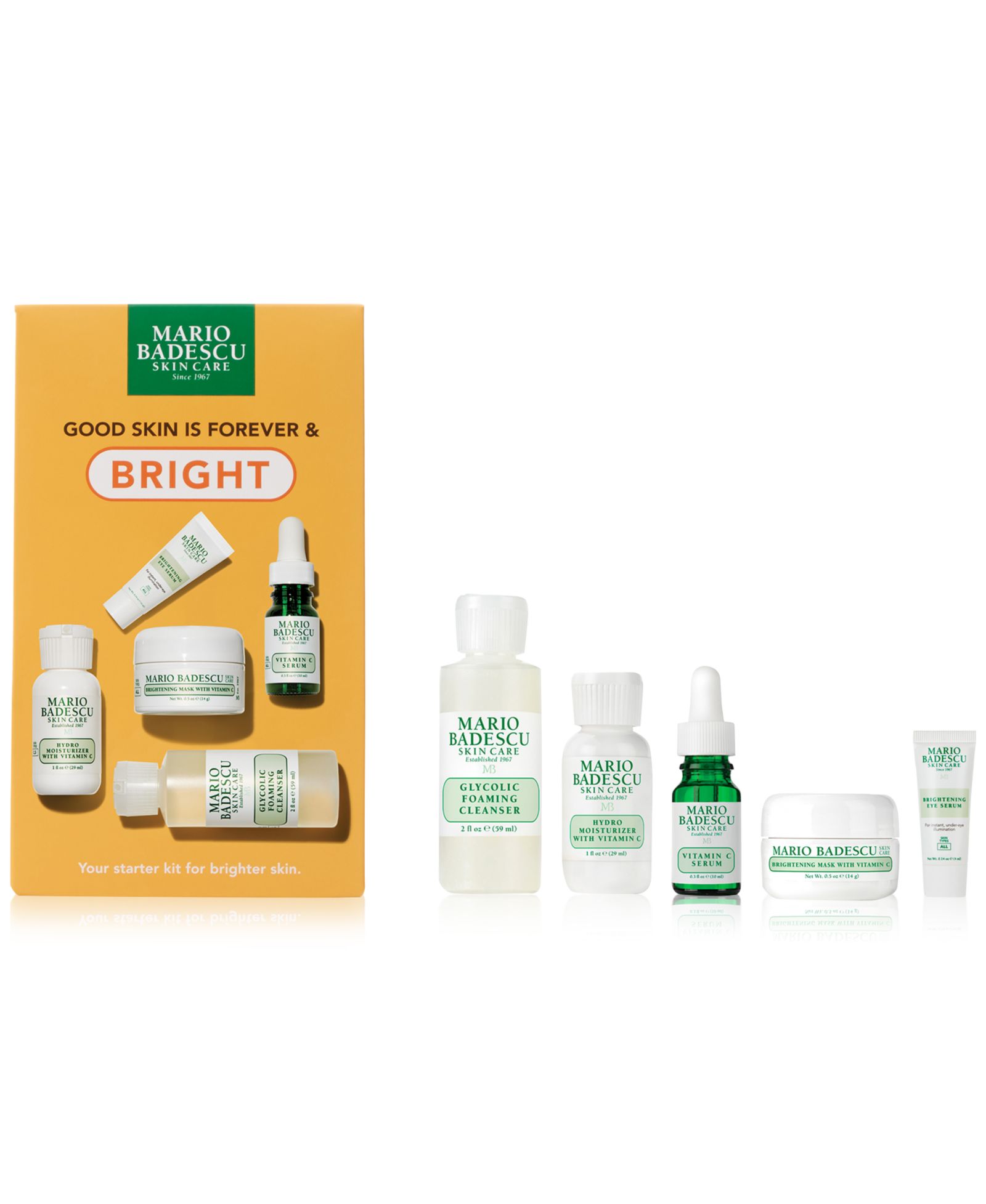Набор по уходу за кожей Mario Badescu 5-Pc. Good Skin Is Forever & Bright