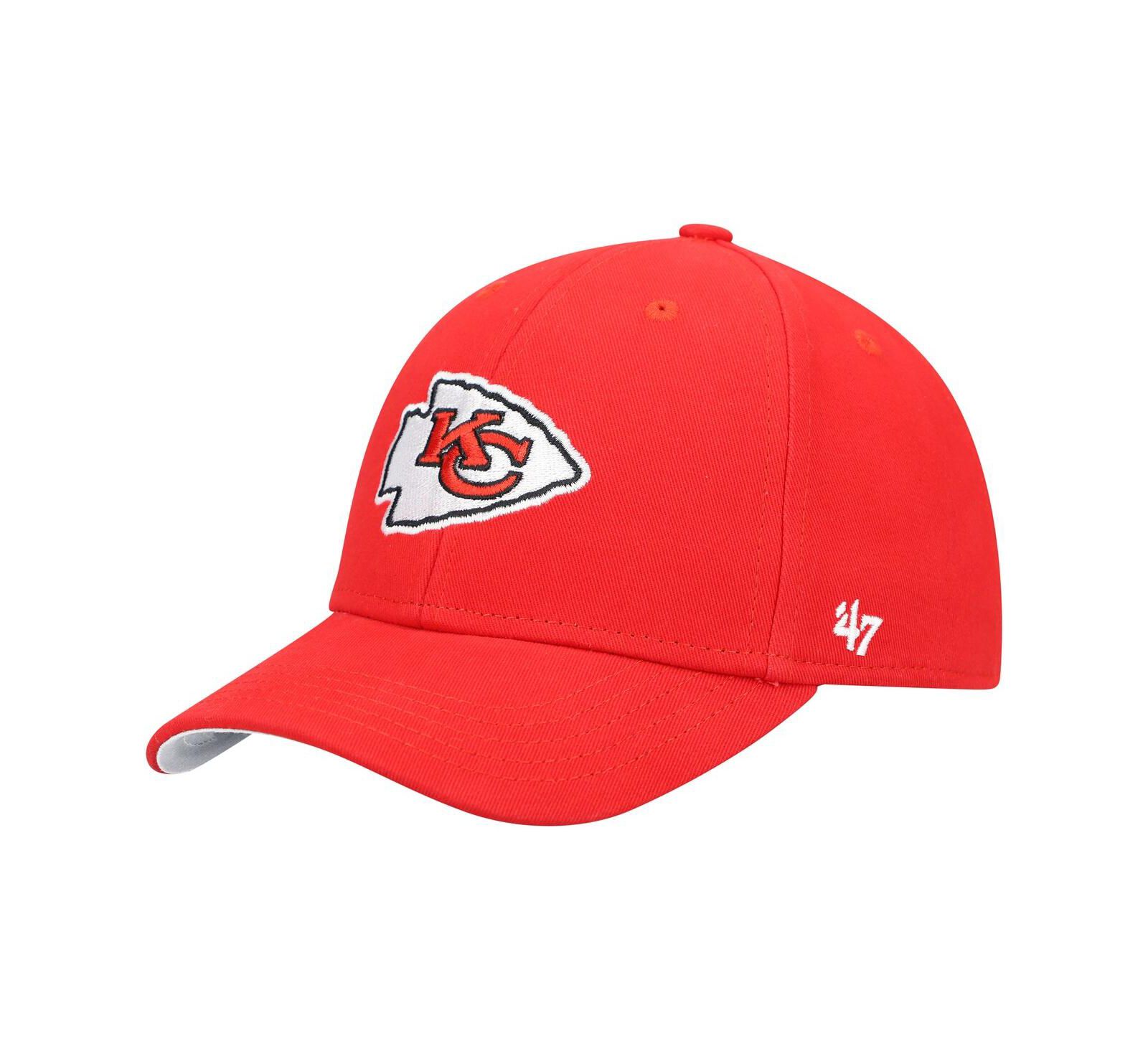 Little Boys and Girls '47 Brand Red Kansas City Chiefs Basic MVP Adjustable Hat