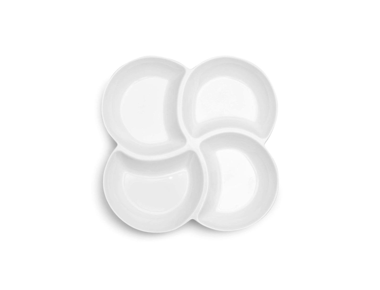 Q Squared Melamine 12.5" Clover Serving Platter