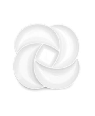 Q Squared Melamine 18" Clover Serving Platter