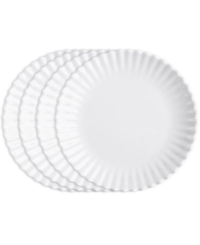 Q Squared набор из 4 тарелок Melamine Luxe 9"