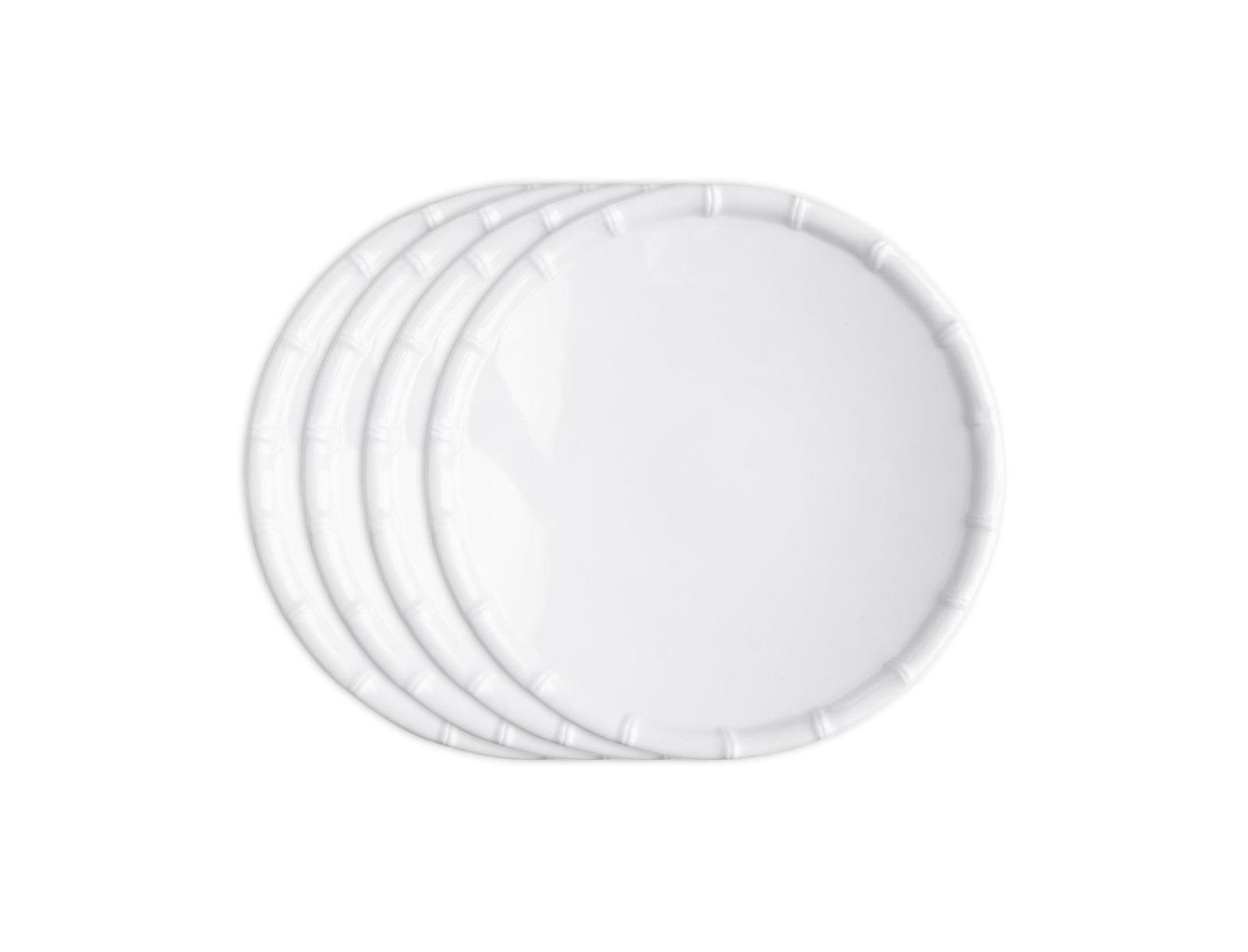 Салатные тарелки Q Squared Melamine Zen Bamboo 9", набор 4 шт.